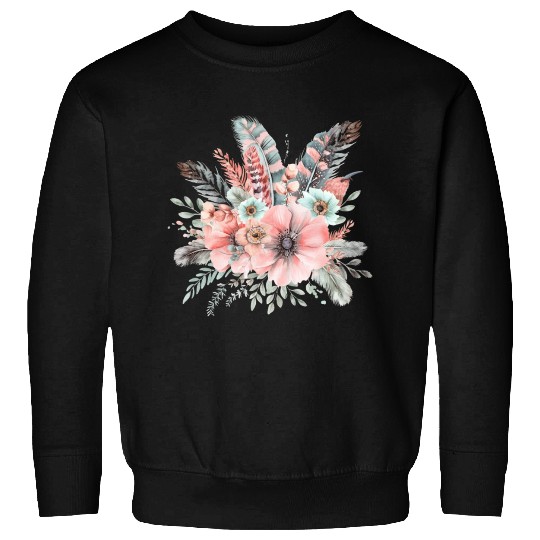 Pastel Boho Clipart - Soft Tone Bohemian Designs, Sweatshirts