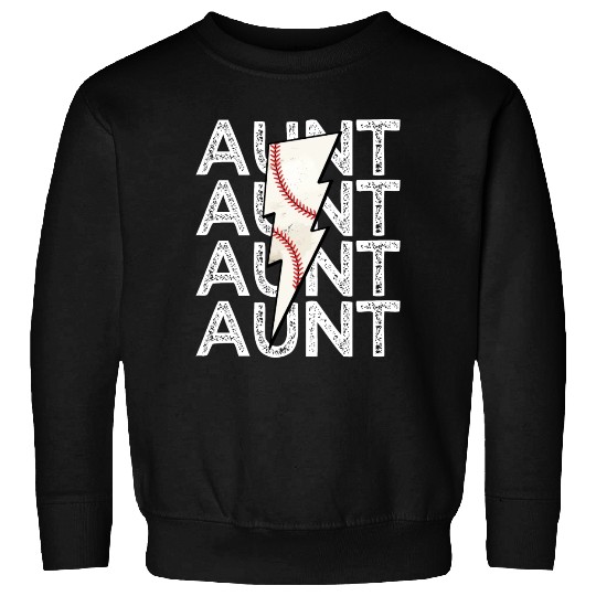 Baseball Aunt Lightning Sweatshirts