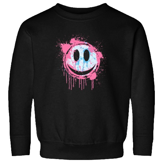 Graffiti Smiley Face - Urban Street Art Sweatshirts