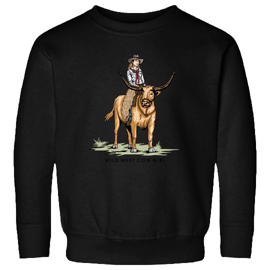 WILD WEST COW GIRL Sweatshirts