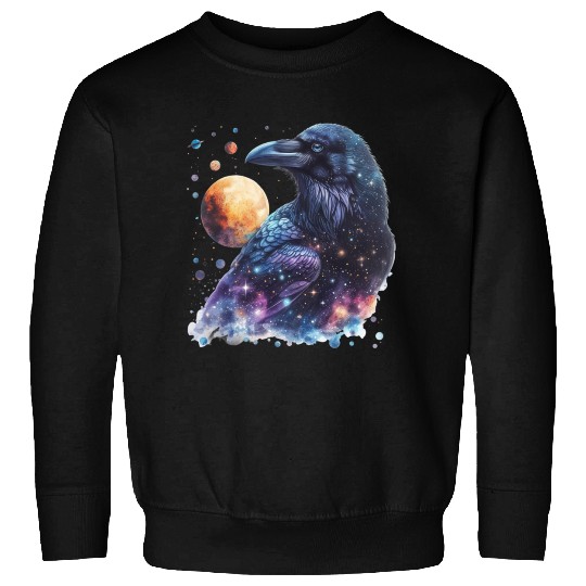 Celestial Raven Clipart Clipart, Crow Bird Witch Sweatshirts