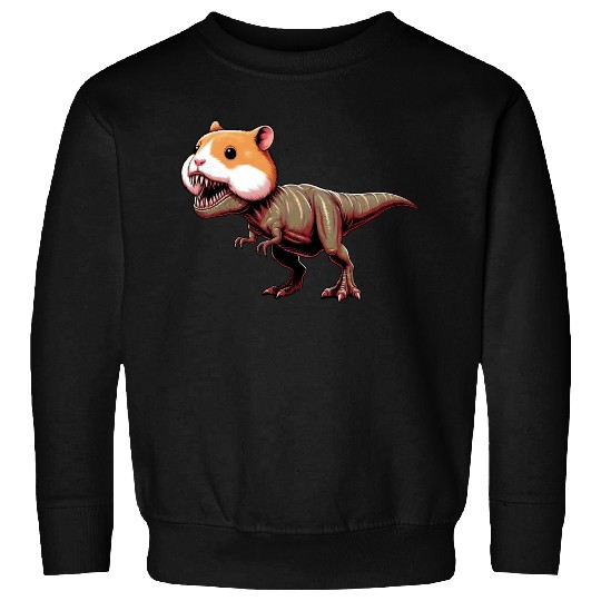 Hamster Dino T-Rex mythical creature fantasy Sweatshirts