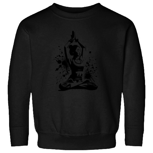 Meditation Relaxation Asian Yoga Teacher Sweatshirts