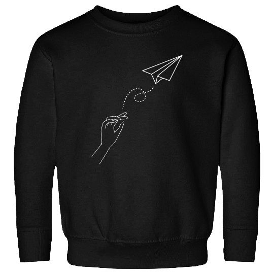 Paper Airplane Wanderlust Traveler Pilot Sweatshirts