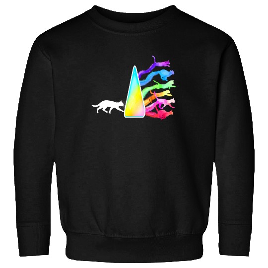 Funny Science Nerd, Geek Cat Physics Rainbow Sweatshirts