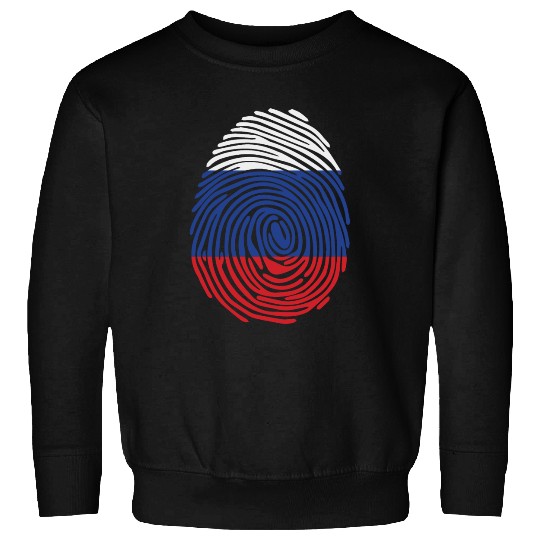 Russian fingerprint flag Sweatshirts
