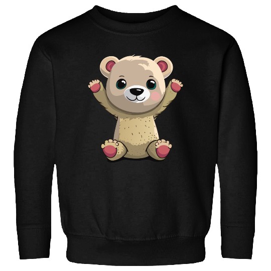 Cute Cub Bear Drawing Sweatshirts