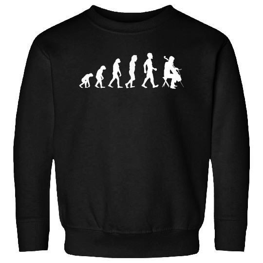 Evolution Cellist Funny Cello Sweatshirts