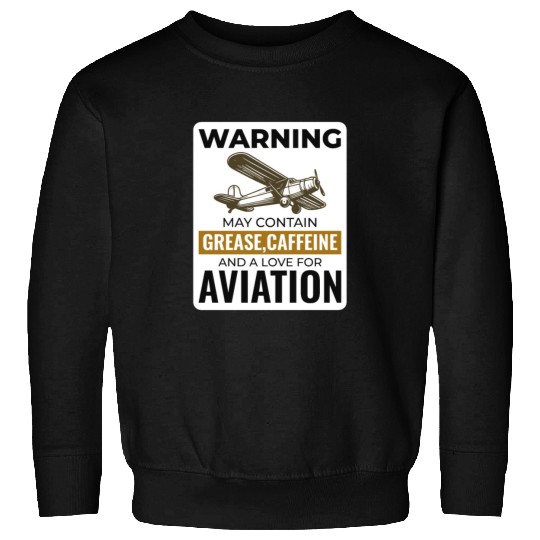 Aircraft Mechanic Aviation Technician Coffee Funny Sweatshirts