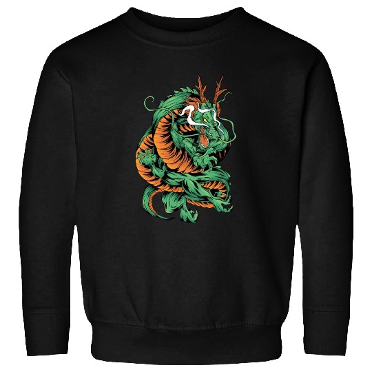 Angry Japanese Dragon Tattoo Sweatshirts