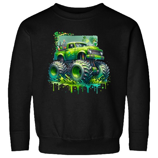 Monster Truck Shamrock Sweatshirts