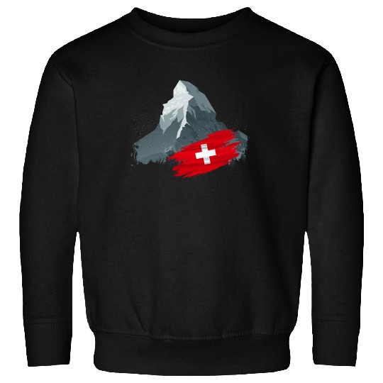 Vacation Skiing, Hiking, Mountain Switzerland Sweatshirts