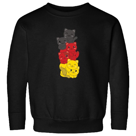 German Flag Cat German Germany Cats Sweatshirts