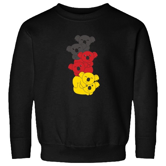 German Flag Koala German Germany Sweatshirts
