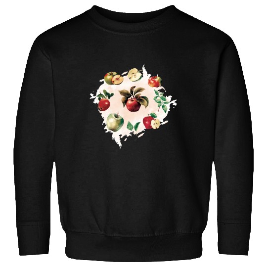 Different Apple Varieties Realistic Apple Sweatshirts