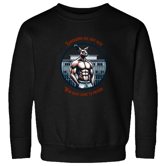 Kangaroo in prison funny Sweatshirts australia design