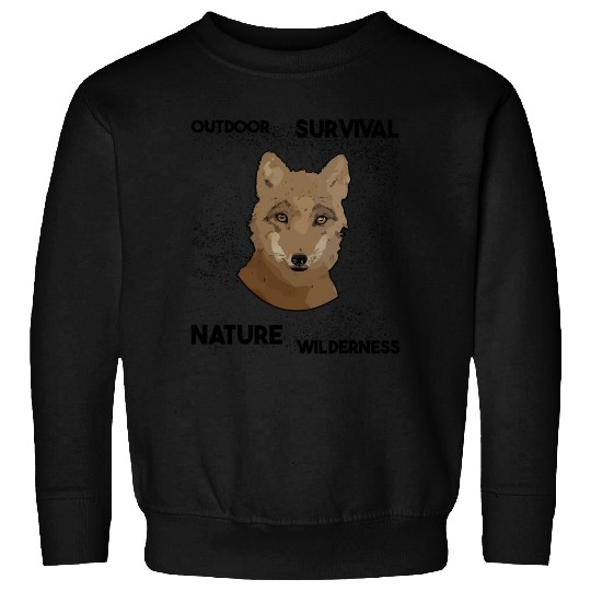 cute fox wilderness nature outdoor Sweatshirts