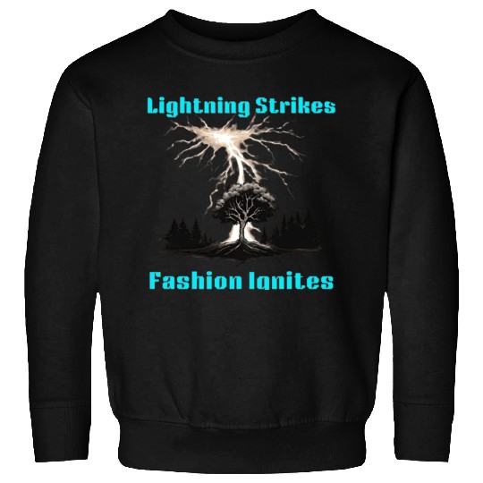 Unleashed Force: Lightning Bolt Strikes Sweatshirts