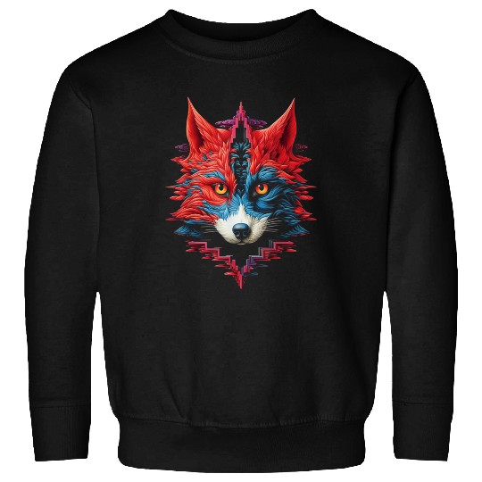 Fox Animal Zoo Illustration Sweatshirts