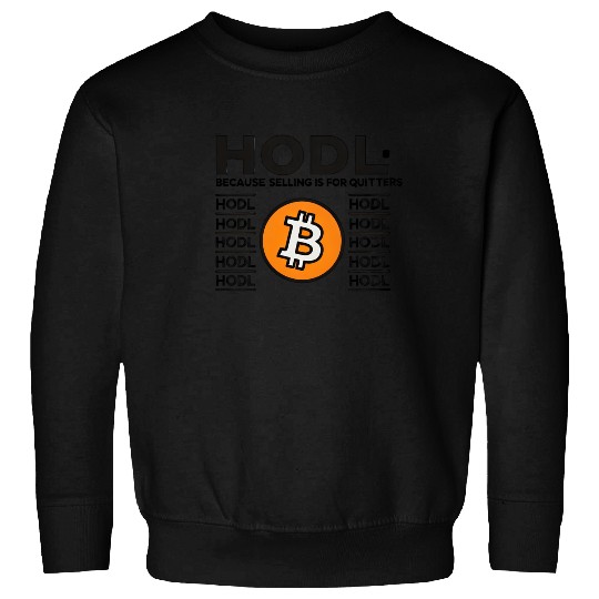 HODL Bitcoin Crypto Design Sweatshirts
