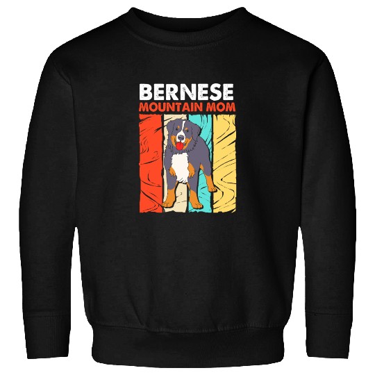 Retro Vintage Berner Mountain Mom Bernese Dog Sweatshirts
