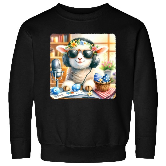 Easter Lamb Cozy Sunglasses Treats Sweatshirts