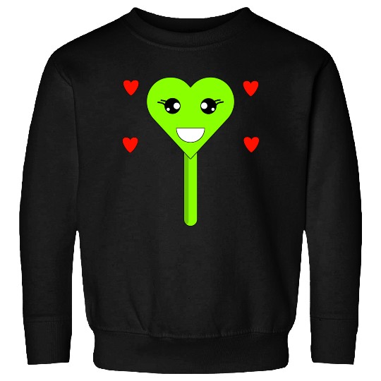 Cuttie Green Lollipop Sweatshirts