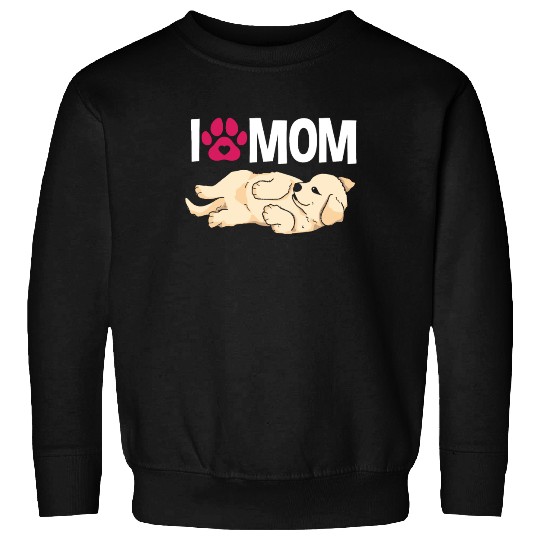 I Love Mom Golden Retriever Sweatshirts