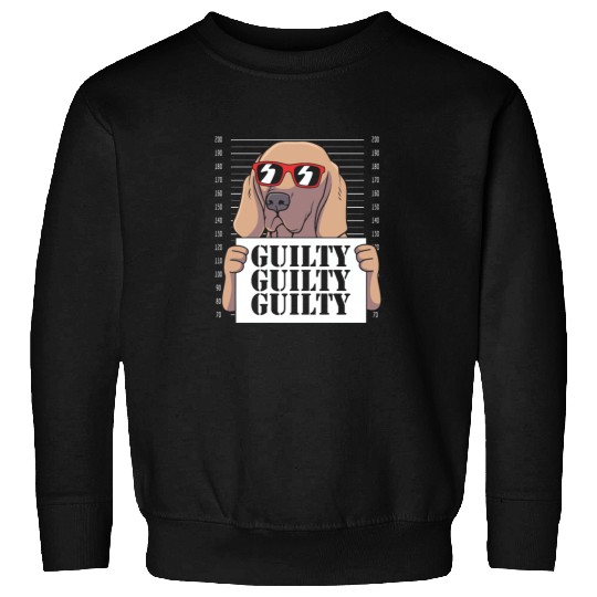 Dog With Sunglasses Mugshot Funny Weimaraner Sweatshirts