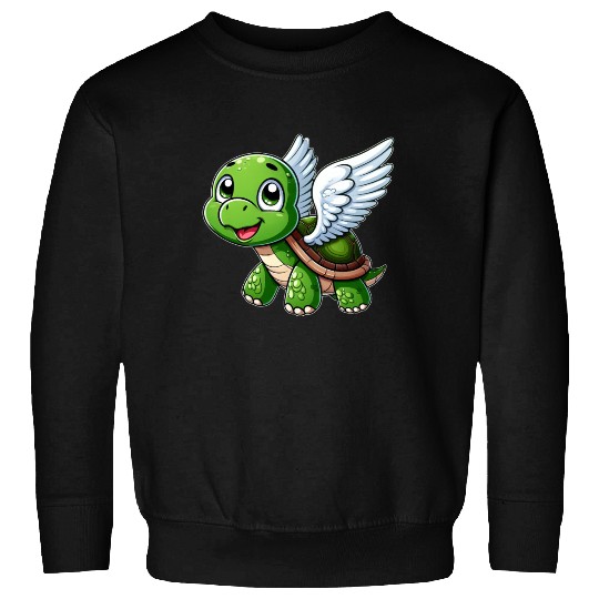 Turtle Angel Wings Halo Farm Farmer Sweatshirts