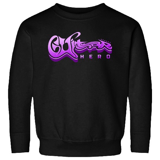 Guitar Hero - Typography Design Sweatshirts