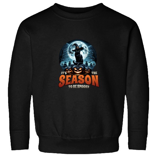 Scaredy Cat No Treats Just Halloween Tricks Sweatshirts