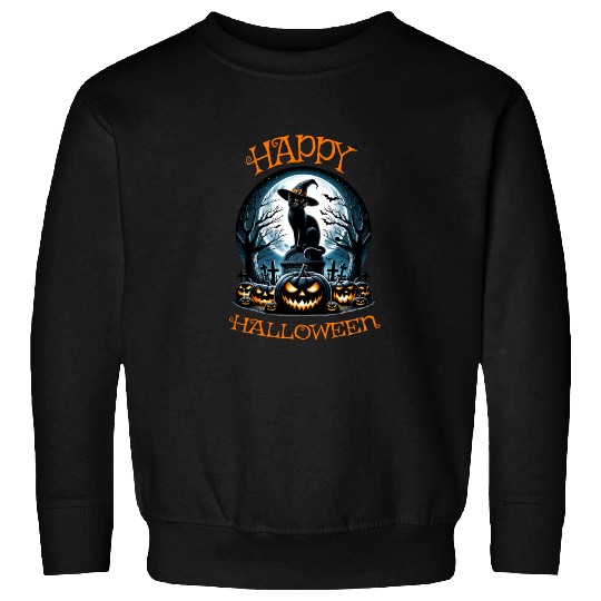 Scaredy Cat No Treats Just Halloween Tricks Sweatshirts