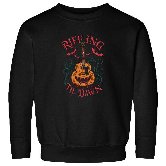 musical pumpkin autumn vibes spooky guitar autumn Sweatshirts