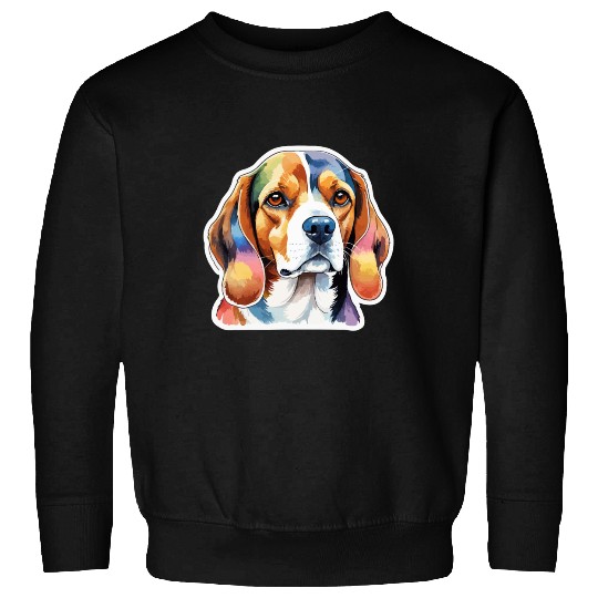 Beagle Watercolor Sweatshirts
