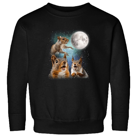 Funny Squirrel Moon Space! Nerd, Geed, Science Sweatshirts