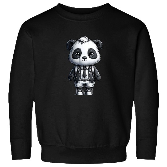 Cute Schoolboy Panda Sweatshirts
