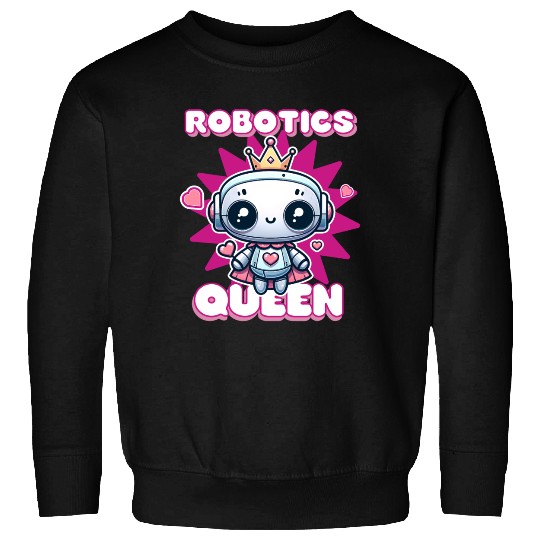 Robotics Queen Engineer Engineering Funny Robot Sweatshirts