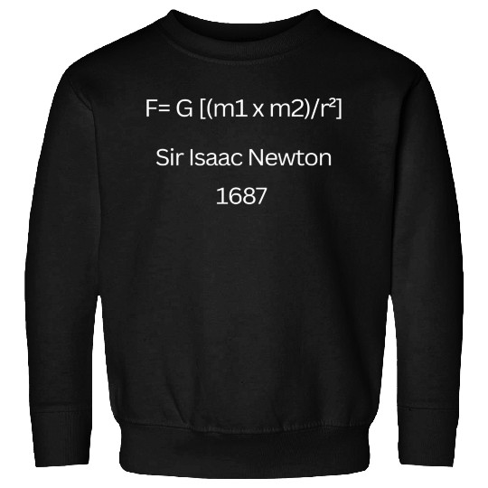 Math Geek: Wear This Newton's Iconic Equation Sweatshirts