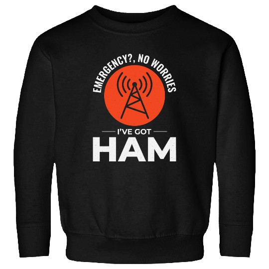 Amateur Ham Radio Operator Radio Waves Funny Sweatshirts