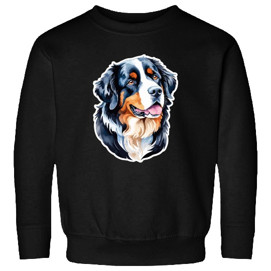 Bernese Mountain Dog Watercolor Sweatshirts