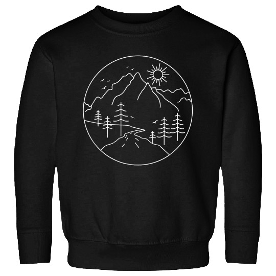 Sunrise Mountain Camping Outdoors Mountains Sweatshirts