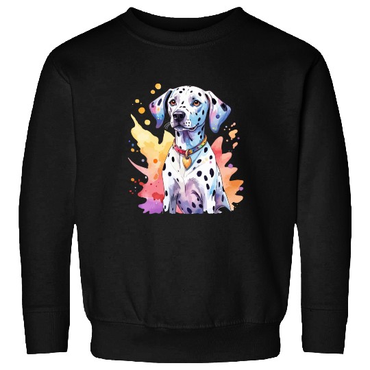 Dalmatian Dog Watercolor Sweatshirts