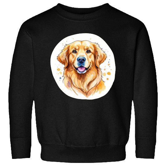 Golden Retriever Watercolor Sweatshirts