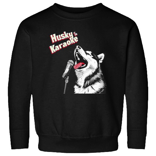 Husky & Karaoke Dog Husky Lover Sweatshirts