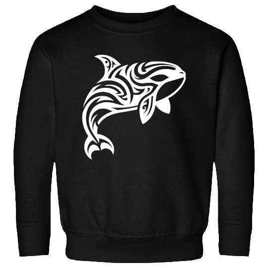 Orca T Tattoo Style Jumps Out Of The Water Sweatshirts