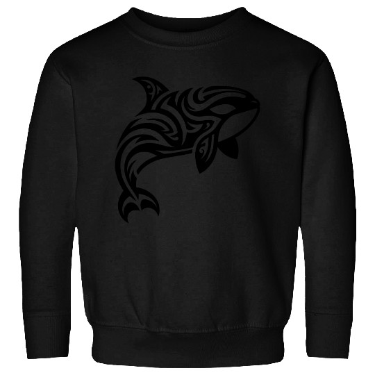 Orca T Tattoo Style Jumps Out Of The Water Sweatshirts