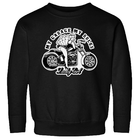 My Garage My Rules Pinup LIKE US ON FACEBOOK # Sweatshirts