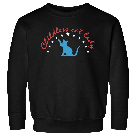 Vintage And Retro Funny Childless Cat Lady Sweatshirts