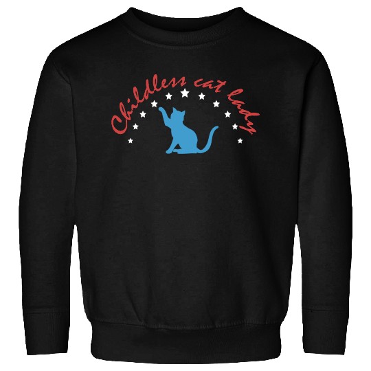 Vintage And Retro Funny Childless Cat Lady Sweatshirts